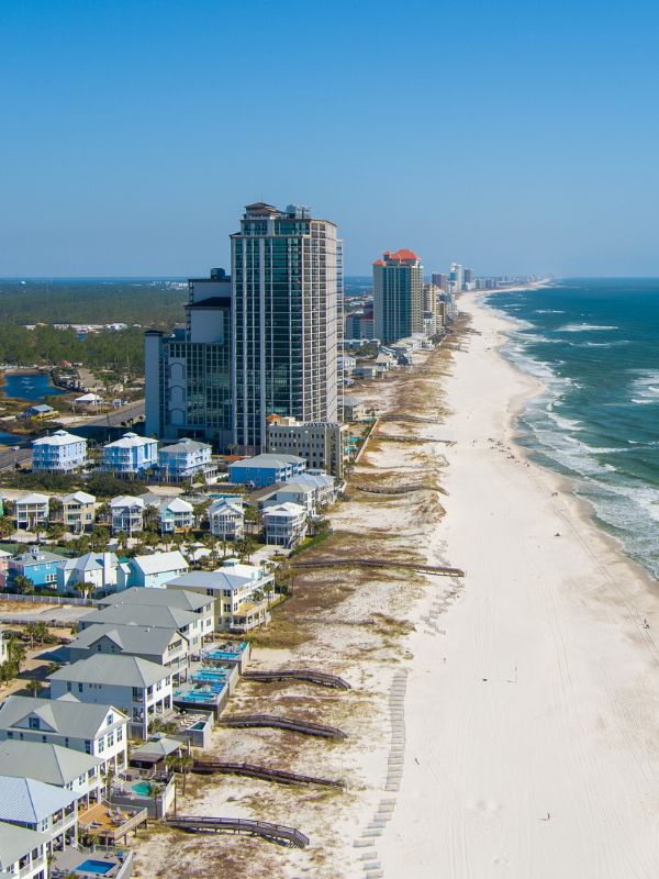 Orange Beach aerial view